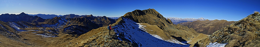 In cresta da Cima di Lemma al Passo e Pizzo Scala