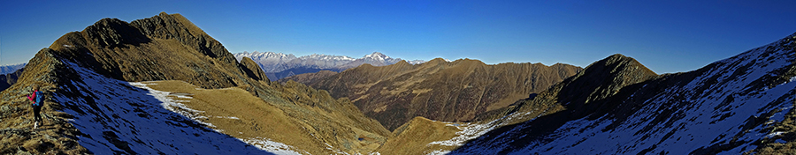 In cresta da Cima di Lemma al Passo e Pizzo Scala