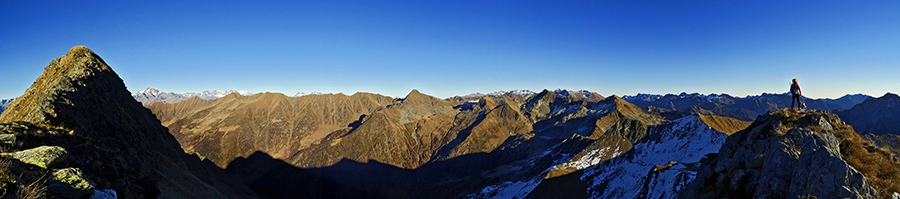 In cresta tra Cima di Lemma e Pizzo Scala