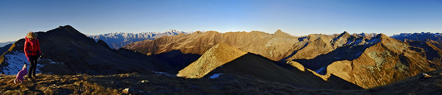 In vetta a Cima di Lemma di ritorno dal Pizzo Scala