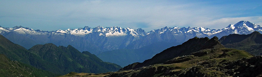 Vista sulle Alpi Retiche (corrispondenza Sentiero Roma)