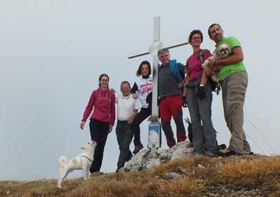 La nostra prima in MONTE SECCO (2293 m) …tra le nuvole ! il 1 novembre 2013  - FOTOGALLERY