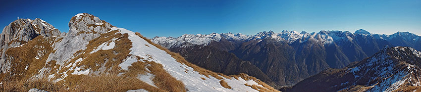 Vista dalla cresta verso la cima del Monte Secco - 2