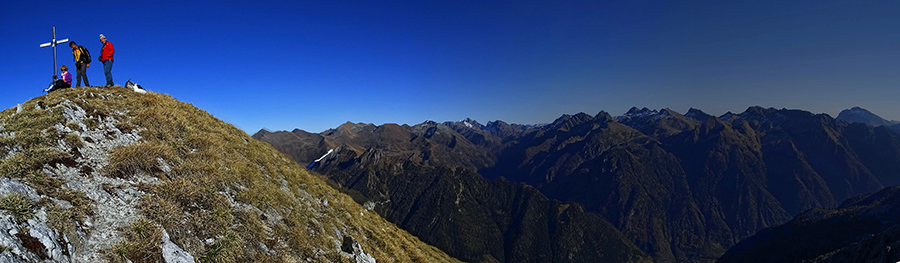 Dal Monte Secco vista a nord sulle Alpi Orobie