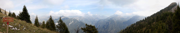 Panoramica dal Passo di Monte Colle (mt. 1938)  - foto Piero Gritti 20 sett.07