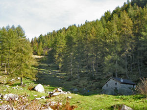 Baita 'A bas' de Le Foppea quota mt. 1730 - foto Piero Gritti 3 sett 07