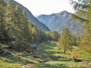 Baita 'A bas' de Le Foppea quota mt. 1730 - foto Piero Gritti 3 sett 07