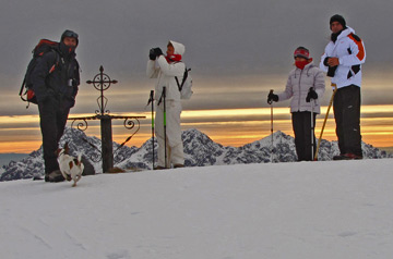 Salita invernale al Rifugio Capanna 2000 in Alpe Arera con freddo e gelo il 3 gennaio 2010