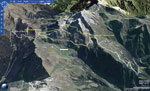 Cartina 3D da satellite  segnata