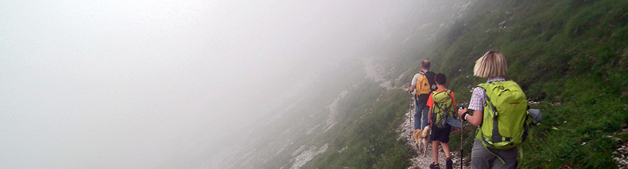 All'inizio del Sentiero dei fiori ...nebbia!