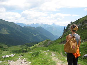 Dal lago Branchino vista verso l'Alpe Corte di Valcanale