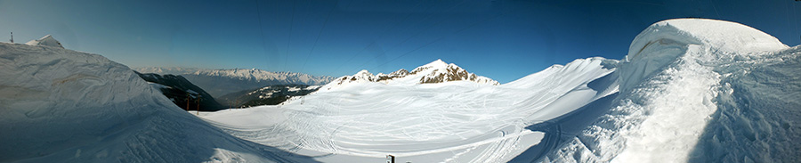 SALITA A CA' E PASSO SAN MARCO CON TANTA NEVE il 13 marzo 2014