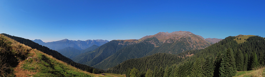 Da Alpe Gambetta (1650 m) a Alpe Cantedondo (1500 m) bei panorami