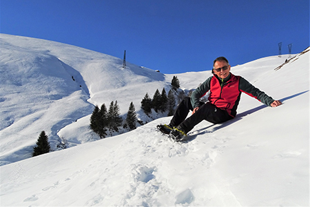 Sulle nevi del PASSO SAN MARCO e di CIMA VALLE ad anello il 23 genn. 2020 - FOTOGALLERY"