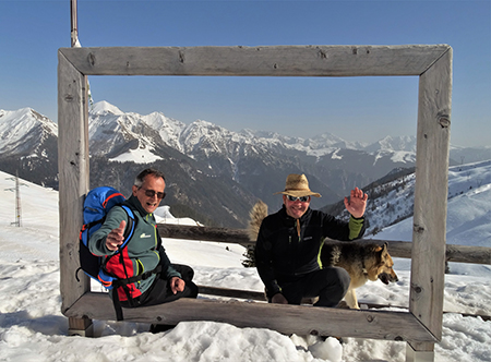 A CA' SAN MARCO (1830 m) dal Ristorante Genzianella (1300 m) pestando neve il 24 febbraio 2021 - FOTOGALLERY"