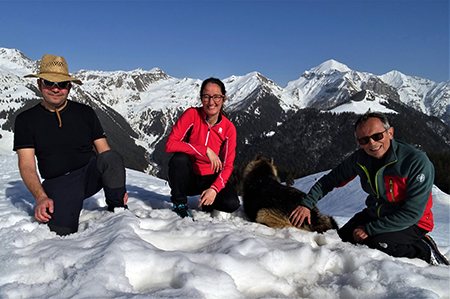 A CA' SAN MARCO (1830 m) dal Ristorante Genzianella (1300 m) pestando neve il 24 febbraio 2021 - FOTOGALLERY"