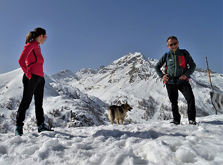 A CA' SAN MARCO (1830 m) dal Ristorante Genzianella (1300 m) pestando neve il 24 febbraio 2021 - FOTOGALLERY"