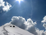 Neve, sole, nubi al Passo San Marco