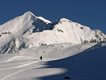 Da Passo S. Marco salita sulla neve battuta dalle motoslitte