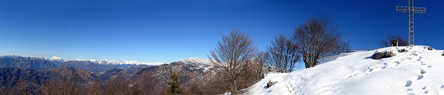 Dal Suchello vista verso la Val Serina, Brembana e la pianura