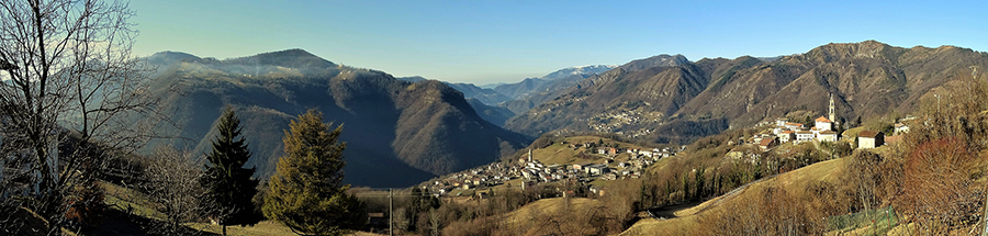 Vista sulla Val Serina da Costa Serina alta