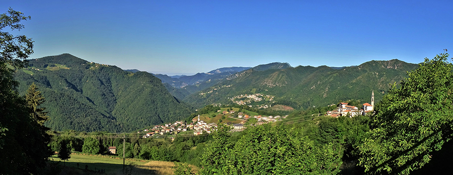 Panorama da Costa Serina sulla Val Serina