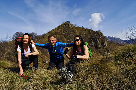 Monte Suchello (1541 m) da Aviatico (1080 m) il 13 aprile 2015  - FOTOGALLERY