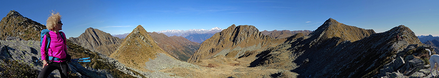 In cresta dal Passo di Budria alla cima del Monte Tartano