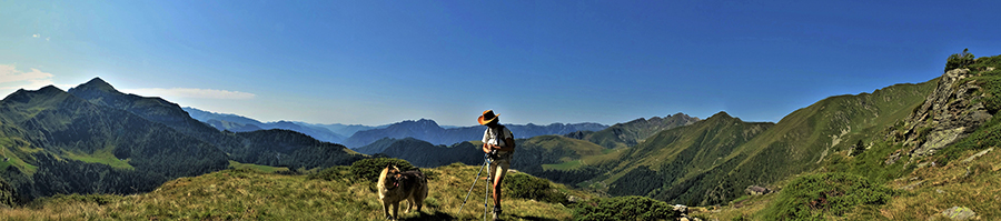 Super vista panoramica sulla valle brembana e i suoi monti