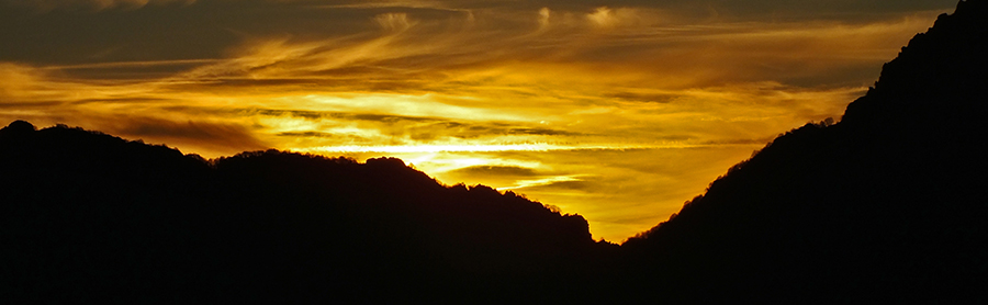 Tramonto verso la Corna Camozzera