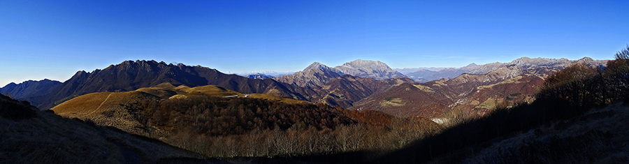 Salendo in vetta allo Zuc di Valbona (1541 m) vista panoramica