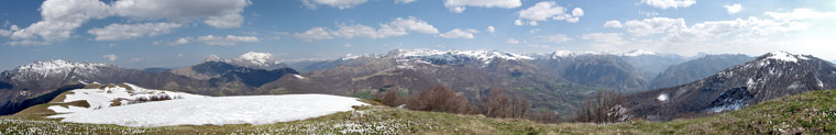 Dallo Zuc di Valbona verso il Resegone e la Val Taleggio -13 aprile 09