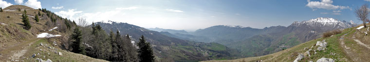 Valle Imagna dallo Zuc di Valbona -13 aprile 09