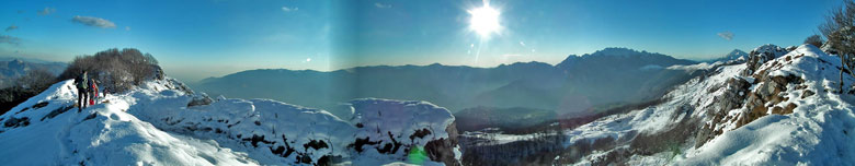 Panorama dai Canti verso il Pralongone e i Tre Faggi