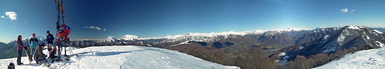 Panorama dalla croce dello Zuc di Valbona