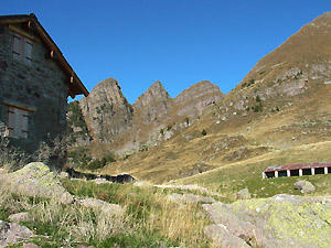 Dalla Baita di Monte Campo vista verso i Tre Pizzi