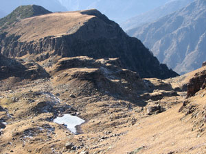 Il laghetto dall'alto