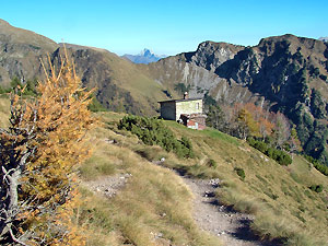 Capanno di Campo con vista verso la Presolana