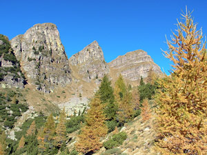 I Tre Pizzi dal Sentiero dei Roccoli