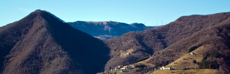 Monte Ubione da Sopra Corna di Ubiale il 23 gennaio 2012