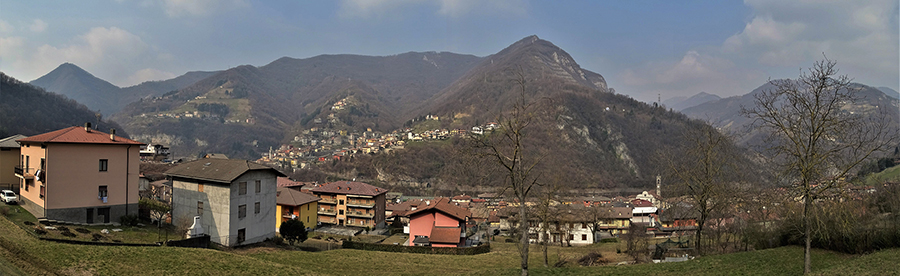 Vista panoramica da Sedrina verso Ubione-Corna Marcia-Ubiale