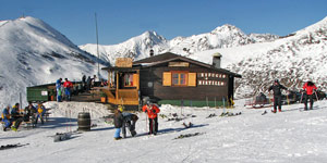 Il  Rif. Mirtillo, punto-ristoro sulle piste di Carona Ski in Val Carisole - foto Piero Gritti 24 dic. 2006