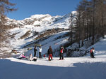 Dall'arrivo della seggiovia Carona_Alpe Soliva avvio verso le sciovie Terre Rosse - foto Piero Gritti 24 dic. 2006