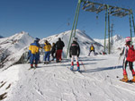 Arrivo della sciovia Terre Rosse all'altezza del Rif. Mirtillo - foto Piero Gritti 24 dic. 2006