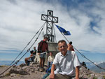 In vetta al Pizzo Tre Signori (mt. 2554) - foto Piero Gritti  25 agosto 07