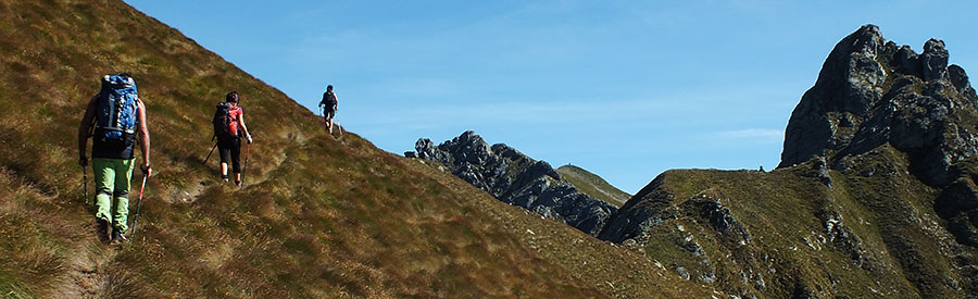 In traverso sul Monte di sopra verso il Monte Valletto