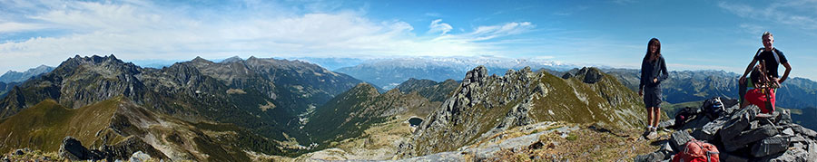 Dalla vetta del Monte Valletto (2372 m.)