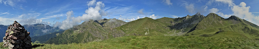 Dal Monte Avaro vista sulle altre tre cime da raggiungere