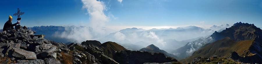 Uno splendido Valletto con un bel tris di cime (29-10-2014)