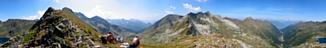 Dal Passo del Publino (2368) panoramica a 360° su Alpi Orobie e Alpi Retiche